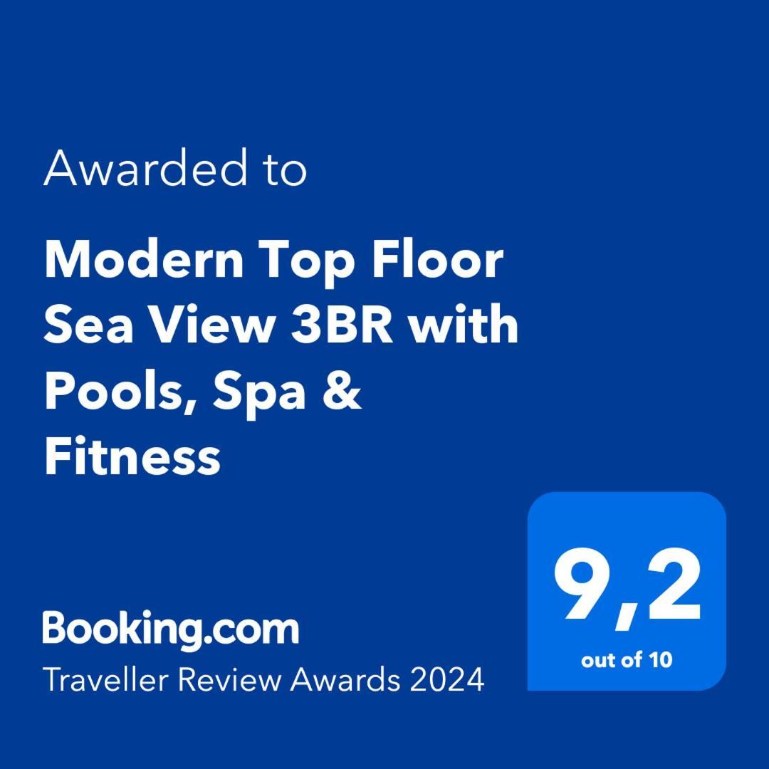 Modern Top Floor Sea View 3Br With Pools, Spa & Fitness Bečići Exteriör bild