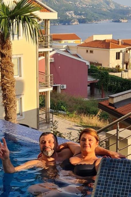 Modern Top Floor Sea View 3Br With Pools, Spa & Fitness Bečići Exteriör bild