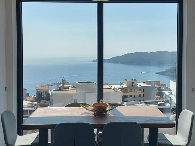 Modern Top Floor Sea View 3Br With Pools, Spa & Fitness Bečići Rum bild