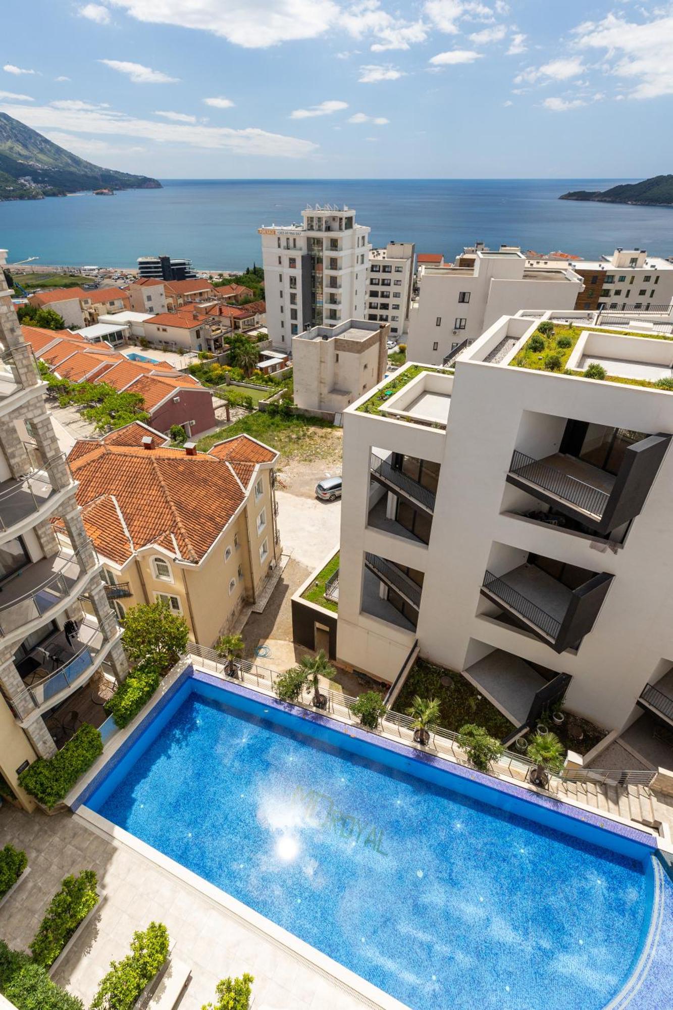 Modern Top Floor Sea View 3Br With Pools, Spa & Fitness Bečići Exteriör bild