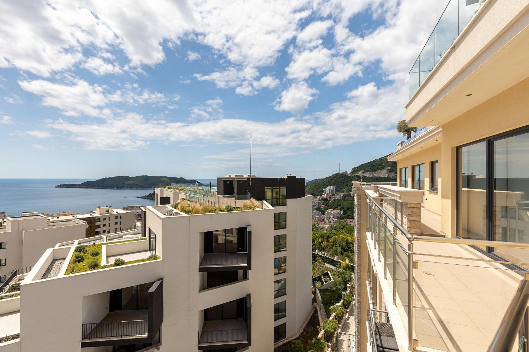 Modern Top Floor Sea View 3Br With Pools, Spa & Fitness Bečići Exteriör bild