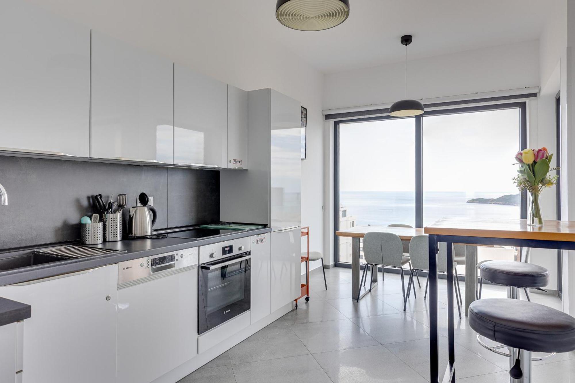 Modern Top Floor Sea View 3Br With Pools, Spa & Fitness Bečići Exteriör bild