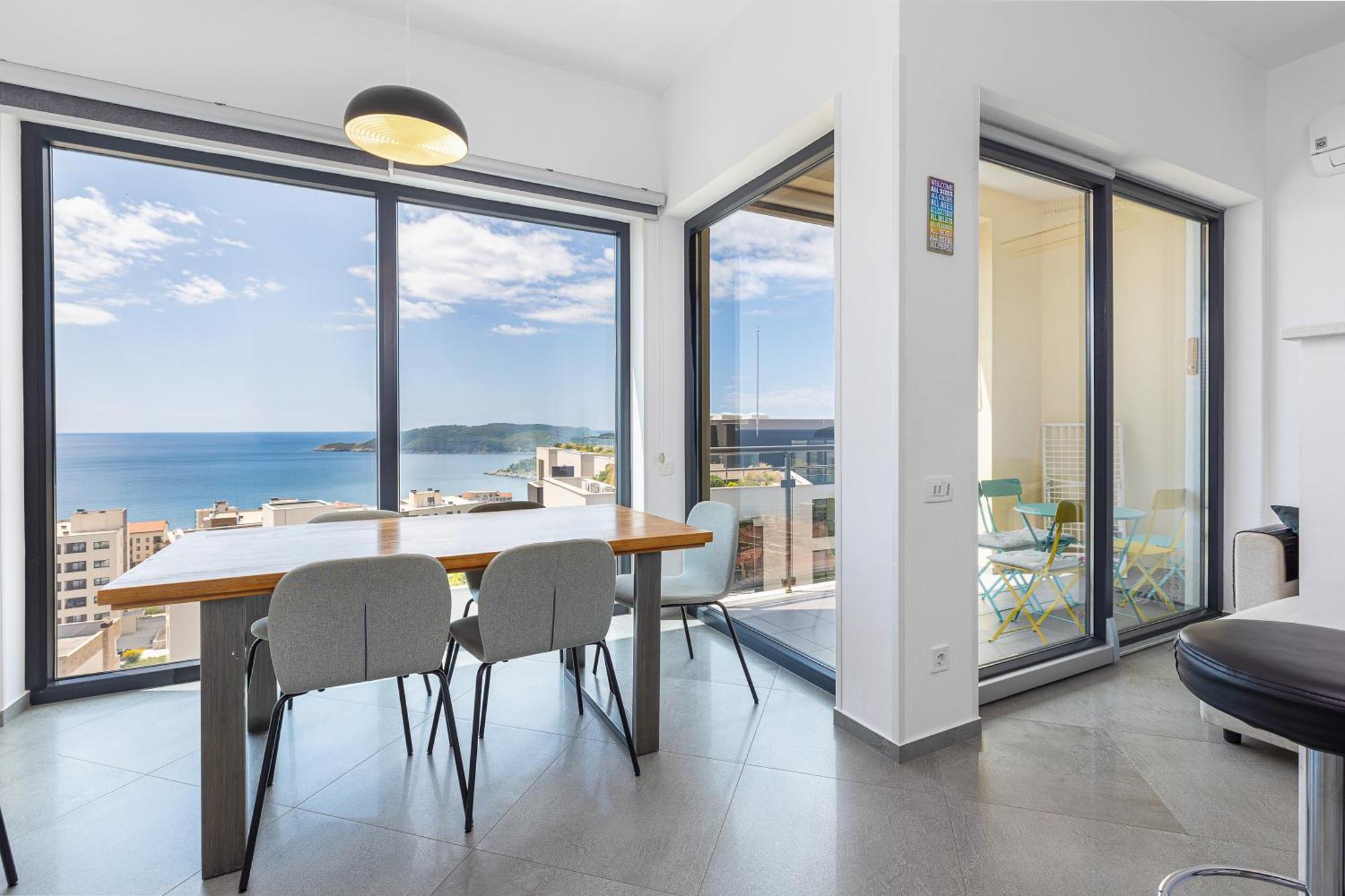 Modern Top Floor Sea View 3Br With Pools, Spa & Fitness Bečići Exteriör bild