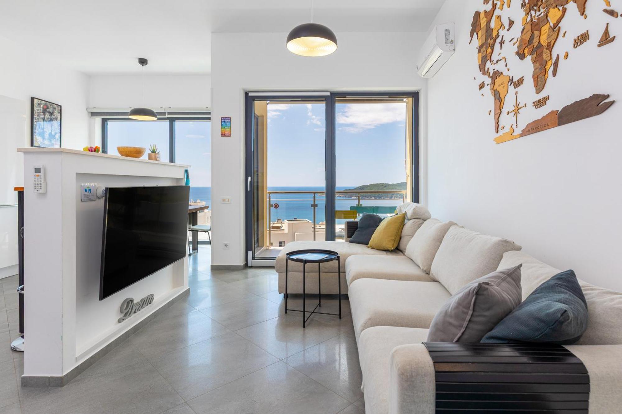 Modern Top Floor Sea View 3Br With Pools, Spa & Fitness Bečići Exteriör bild